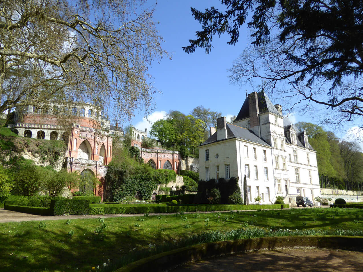 Vue du château de Poncé